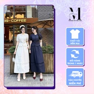 Women's Outfit Set with Short Sleeves and Elegant Long Skirt MeiStore 68 ST18511
