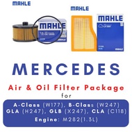 Air & Oil Filter for Mercedes A, B, CLA, GLA, GLB Class W177 W247 X247 C118