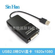 【秀秀】USB2.0轉DVI外置顯卡 USB to VGA HDMI轉接頭 高清顯卡 多屏顯示