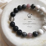 晶晶工坊*Love2hm 【粉黛】-月光原石 雷公墨 白松石 藍磷灰 情人