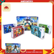 Lego lắp ráp các loại xe thành siêu nhân [8 in 1] - Đồ chơi Lắp ráp xếp hình 8 loại xe thành siêu nh