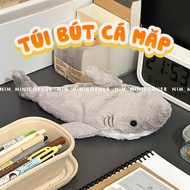 [Free Pen] Baby Shark Soft And Smooth Brush Bag Is Super Cute - Pen Holder, School Supplies, Persona