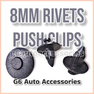 ● ◴ ♟ 8mm Toyota Vios Bumper Clip Plastic Rivets
