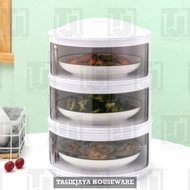Multi 3 tier serving hood / 3 tier vegetable rack / 3 tier food container
