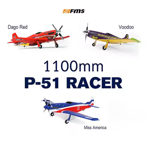 FMS 1100mm P-51 Mustang V2 PNP 160KM/H Brushless Electric Assembling Fixed-Wing Remote Control Model