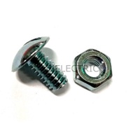 Bolt & Nut 1/4” x 1/2"  (10sets/packet) TRUNKING USE BOLT AND NUT SCREW GI TRUNKING METAL