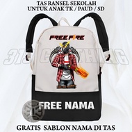 FF Free Fire Children's Bag SG OPM Version / FF SG OPM Free Fire Children's School Bag Backpack Free