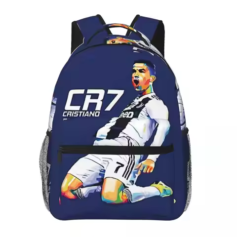 CR7 Student School Bookbag Canvas Daypack Elementary High College Travel Bags 17in