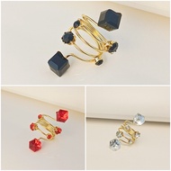 Ring brooch, scarf ring shawl wrapped in natural stone