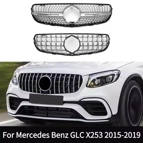 For Mercedes Benz GLC Class X253 2016-2019 GLC250 300 350 GLC43 AMG Front Radiator Grille Grill Mesh