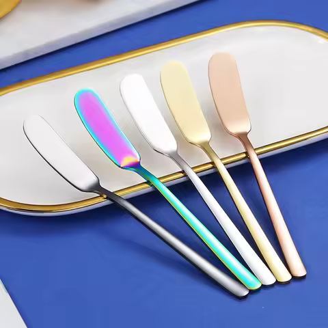 Butter Knife Stainless Steel Cheese Tools Cheese Dessert Jam Knifes Toast Wipe Cream Bread Cheese Cu