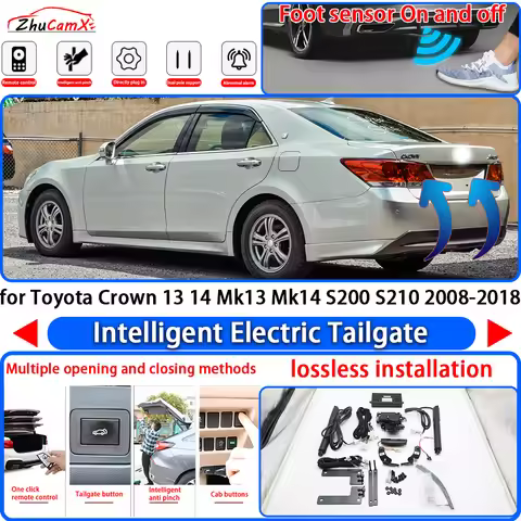 ZhuCamX for Toyota Crown 13 14 Mk13 Mk14 S200 S210 2008-2018 Power Liftgate Trunk Electric Suction T
