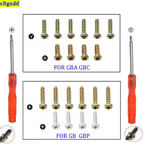 cltgxdd 1 set of FOR GBA GBC GB GBP game console color Y cross three wing screw casing screwdriver t