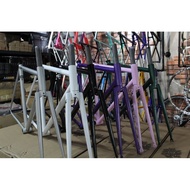 spin 2025 track frameset for fixie 3800 srp frame fork and seatclamp 50 53 small med available
