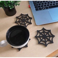 Halloween Style Coasters Spider Web Coasters Diameter 10cm