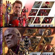 全新 Hot Toys MMS543D33 iron man mark 85 戰損版 + MMS564 thanos 戰損版 Endgame Battle Damaged Version