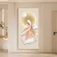 Corridor Decorative Painting Koi Mural Entryway Hanging Painting Modern Simple Entrance Hallway High