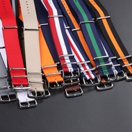 18mm 20mm 22mm Army Green Sports NATO Strap Fabric Nylon Watch band Men's Women's Steel Buckle Belt 