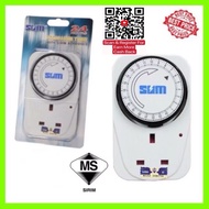 Sum 24 Hours Analog Programmer Timer 3pin Plug In Timer