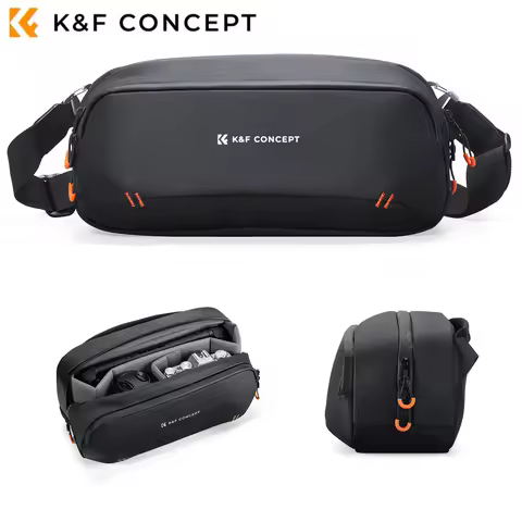 K&F Concept Portable Shoulder Storage Bag For Switch 2/Steam Deck/DJI Osmo Pocket 3/Mobile 7P/GoPro/