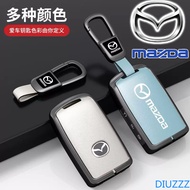 Alloy Leather Metal Car Smart Remote Key Case Cover Accessories For Mazda 3 Alexa CX30 CX-4 CX5 CX-5