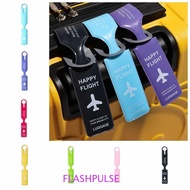FLASHPULSE PVC Luggage Tag, Boarding Pass Information Card Airplane Suitcase Tag, Baggage Name Tags 