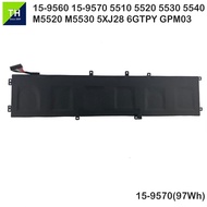 Dell Precision M5520   M5530   6GTPY 97Wh  Laptop Replacement Battery