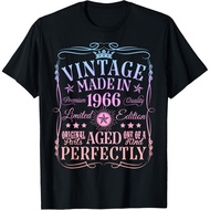 Men's cotton T-shirt Vintage 59th Birthday Decorations Vintage 1966 59 Years Old T-Shirt