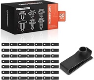 A-Premium 50PCS Plating Metal Extruded U-Nut Retainer Clips Compatible with Chevrolet Silverado 1500