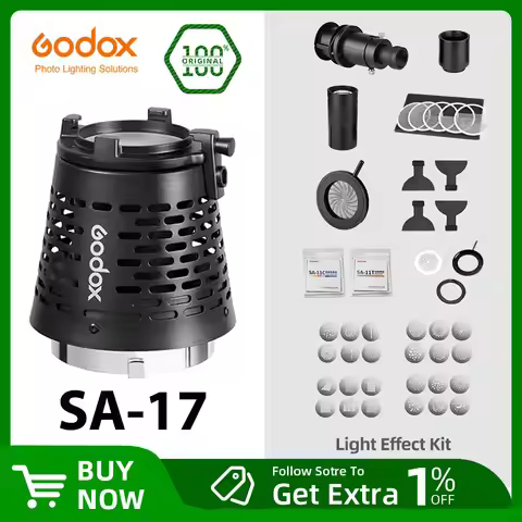 Godox SA-17 Snoot Adapter for Godox SA-P Projector to Bowens Mount S30 VL150 SL-150W SL-200W VL200 V