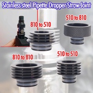 Stainless Steel 510 to 810 Drip Tip Heat Sink Dissipation Heat Insulation Mouthpieces Adapter