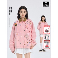 [EMO Disassembly Bureau] BONELESS Multi-Pocket Contrast Color Velcro Lapel Detroit Jacket Loose Jack