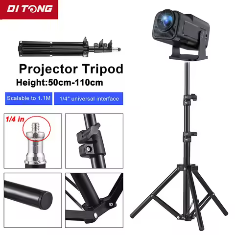 DITONG 110cm Portable Bracket for magcubic HY300 pro Projector Tripod Stand Mount for magcubic HY320