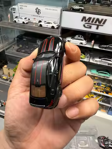 Diecast MINIGT 1:64 Scale BMW M4 CSL Black Alloy Car Model