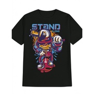 Men Casual t-Shirt-Freehand Black, Summer Round Neck t-Shirt Unique Unique Unique Cartoon