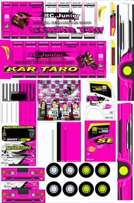 POLA STIKER MINIATUR TRUK OLENG NEW MADURA ASIK PANJANG 30CM
