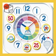 Seiko clock, wall and desk use, educational Doraemon analog white CQ319W SEIKO