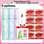24h Shipping 【FREE GIFT】FOCALLURE Lip Glaze 9 Colors Jelly Water Light High Color Rendering Moisturi