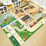 Moon* Educational Play Rug Kids Game Rug Kids Play Rug Road Traffic City Life Educational Toy Mat fo
