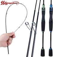 Sougayilang 1.8m/6ft 2.1m/7ft Ultra Light High Carbon Fishing Rod 2 Sections Spinning Fishing Rod Po