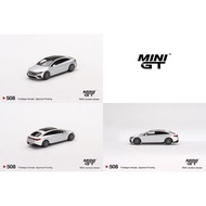 MGT00508R Mini GT Mercedes-Benz EQS 580 4MATIC Silver Metallic EV Electric Vehicle