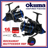 Okuma Rockaway Baitfeeder RBF 8000 Spinning Reel Long Surf Cast Fishing Reel | 16kg Max Drag | Mesin