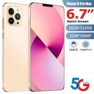 รุ่นทั่วโลก6.7นิ้วรอยหน้าจอ5G มาร์ทโฟน16GB + 512GB สำหรับ Apple IPhone 13 Pro Max โทรศัพท์มือถือซัมซุงหัวเว่ยโทรศัพท์มือถือ