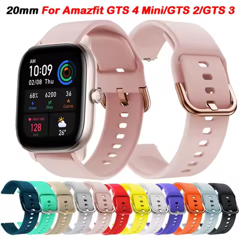 Soft Silicone Watch Band For Amazfit GTS4 GTS 4 Mini GTS 2 Sports Straps For Amazfit GTS2 GTS 3 GTR 
