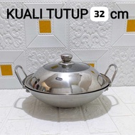 Frying Pan STAINLESS STEEL Frying Pan 32 CM + Frying Pan Lid Frying Pan/ 1 SET