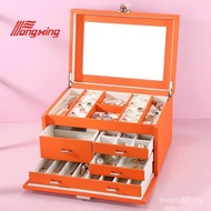 Hand Jewelry Box Ready Stock Locked Jewelry Storage Box European Jewelry Box High-End Drawer Jewelry