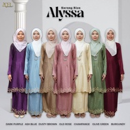 ALYSSA Baju Kurung Riau Sulam Jacquard Sedondon Ibu Dan Anak Baju Raya 2025