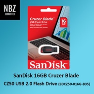 SanDisk 16GB Cruzer Blade CZ50 USB 2.0 Flash Drive (SDCZ50-016G-B35)