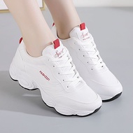 High-value Shoes Female Spring Students All-match Sports Shoes Female Leather White Shoes Casual Dad