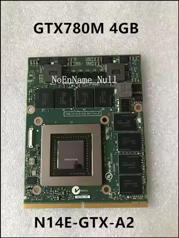 Original GTX 780M GTX780M N14E-GTX-A2 VGA Video Graphic Card 4GB For DELL Laptop M18X R3 R2 M17X R5
